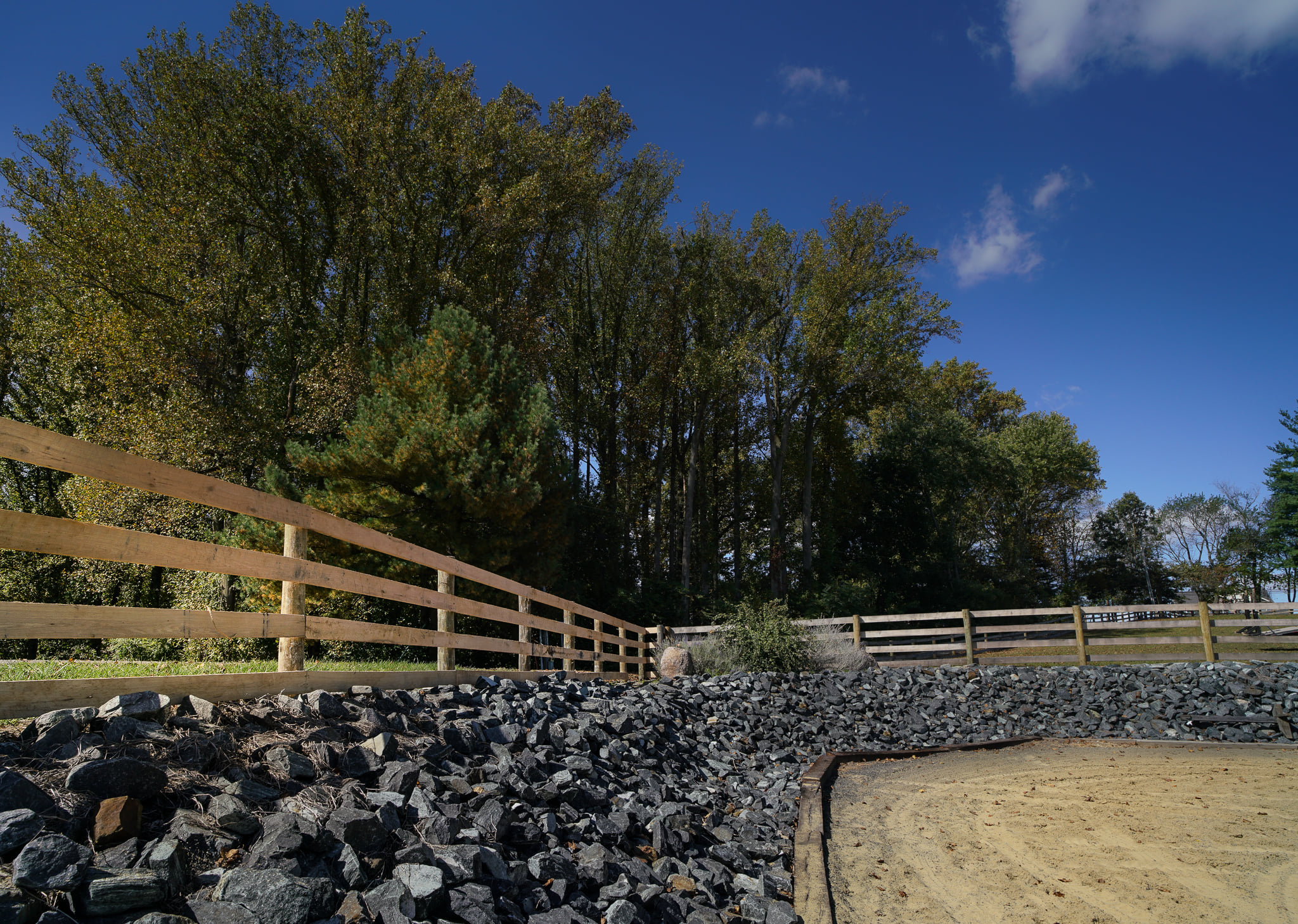 New farm fence installation by Oak and Iron Farm Fence