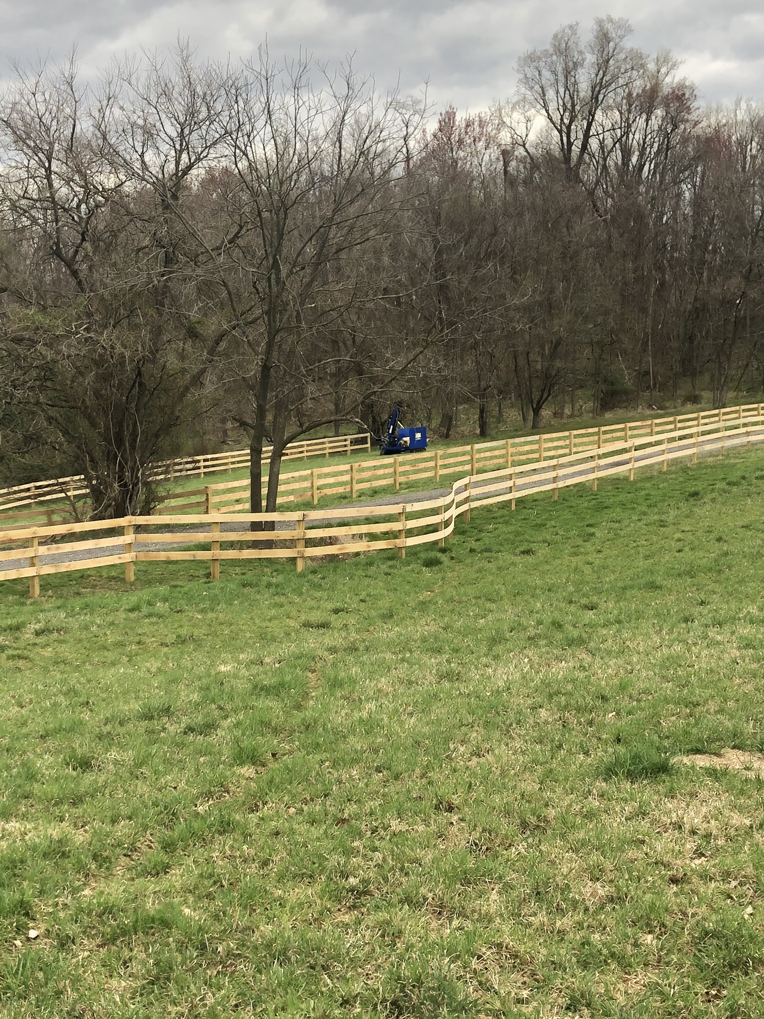 New farm fence installation by Oak and Iron Farm Fence